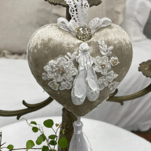 Herzaufhänger Balletschuhe