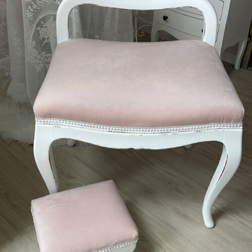 Shabby Chic Fusshocker, rosa