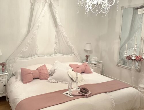 Schlafzimmer neu in rosa