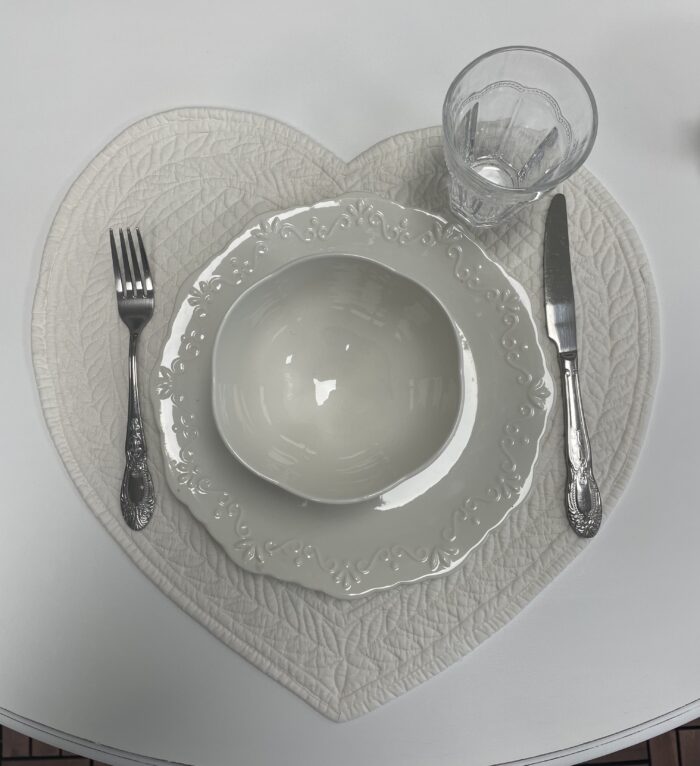 Tischset Herz 42x42cm